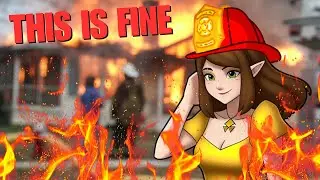 Fighting fire with stupidity | FIREFIGHTER SIMULATOR game play #letsplay #funny