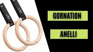 Gornation Anelli per allenamento a corpo libero, calisthenics.