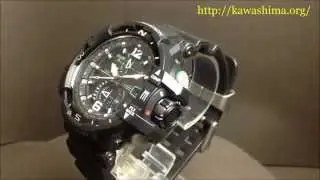 カシオ腕時計カシオＧショック　スカイコクピット（CASIO G-SHOCK SKY COCKPIT）GW-A1100-1A3JFの動画