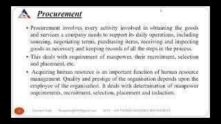 Importance and Process of HRM