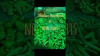 Indian night sabji markets & neon lights #chandigarh #india #indianmarket #people #keralavlogger