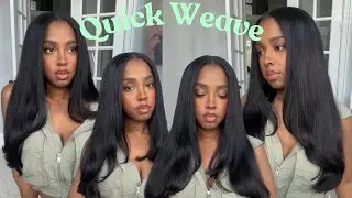 How to do a minimal Leave Out Quick Weave Super Flat and Natural Detailed tutorial