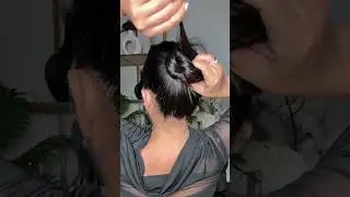 Hair bub without hair tie, slow motion Hope this helps 🥰