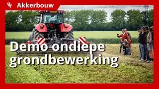 Demonstratie ondiepe grondbewerking op de Akkerbouwdag