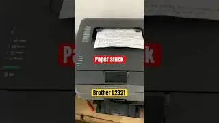 Brother L2321 Paper jam Stuck problem #printer #brotherprinter #repair #paperjam #tech #technology