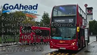 Route 57 Limp Mode Kickdowns & High Speeds | LX09FBY E123
