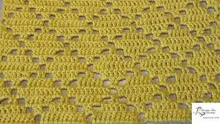 Tuto motif, couverture, chemin de table etc au crochet