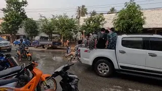 Luangprabang Laos pimai 2022 people having lot of fun