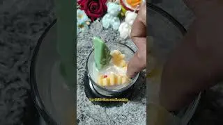 Day 12/30 🕯️ Glass Candle Making | Handmade Candle Art #candlemaking #diy #shorts #trending