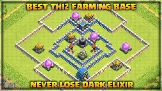 Best Th12 Farming Base With 3 Inferno Towers | Never Lose Dark Elixir | Clash of Clans