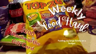 Feeding My Large Family For A Week On A $200 Gift Card