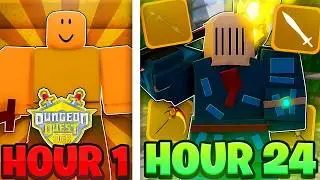 I Spent 24+ HOURS Going NOOB To Pro in Dungeon Quest Reborn!