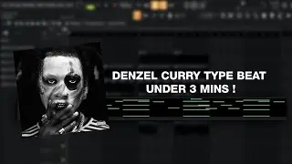 How to Make a Dark Denzel Curry Type Beat (under 3 minutes) | @prodbyshiva