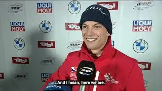 Interview winner Innsbruck Worldcup skeleton men.