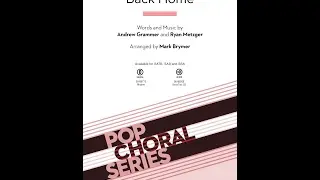 Back Home (SSA Choir) - Arranged by Mark Brymer