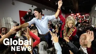 Canada Election: Justin Trudeau speaks with supporters in Richmond Hill, Ont.