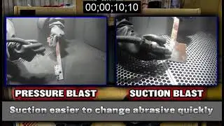 Pressure Blast Cabinet vs Suction Blast Cabinet (Industrial) by Rodeco Metal Finishing