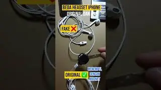 Perbedaan headset iphone original dan kw