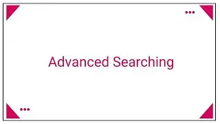 Library Search: Advanced