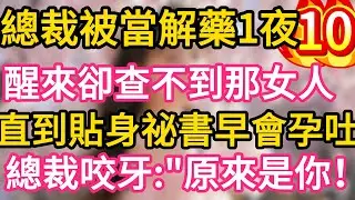 【10】總裁被當解藥一夜纏綿，醒來卻查不到那女人。直到貼身祕書早會孕吐！總裁咬牙：“原來是你！”#故事#言情小說#一口氣看完#爽文