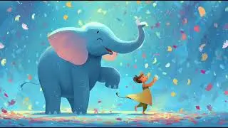 Hindi Elephant Song for Kids | Cute Girl & Elephant Story Song 🐘