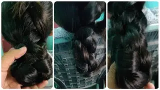 Secret hair play of a Braided Bun ||Rapunzel Sri|| Our favourite model|| Long Hair Dunia ||Hair Play