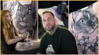 Sie konnte es nicht fassen! Ihr Katzentattoo ist einfach atemberaubend!