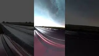 Mean tornado-warned supercell just before going fully rain wrapped near Brownwood, TX.