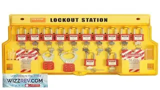 VEVOR Electrical Lockout Tagout Kit 60 PCS Safety Lockout Tagout Station Includes