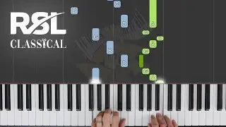 Minuet in G / RSL (Rockshool) Classical Piano Grade 1 / Synthesia Piano tutorial