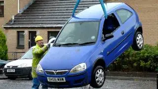 STOLEN CAR IN CANAL AT DALMUIR 2010