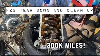 Building one of the FASTEST CG Accords! Pt.2 F23a1 Full Teardown and Cleaning! 300k mile boosted f23