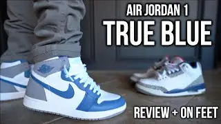 Air Jordan 1 True Blue Review + On Feet // Air Jordan 3 True Blue Comparison *WATCH BEFORE YOU BUY*