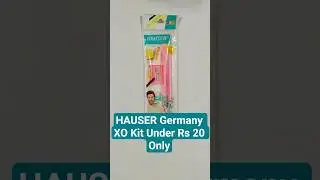 Unboxing HAUSER Germany XO Kit Only ₹20 🥰 #hauser #stationery #pen #pencil #eraser #sharpener #short
