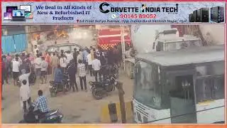 Huge Fire Broke Out in Hardware and Paint Shops Located Next to the Medchal NH | SACHNEWS |