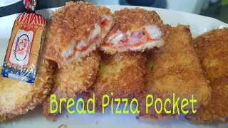 HOW TO MAKE PIZZA POCKETS | PIZZA POCKET | TASTY BREAD PIZZA | NO OVEN PIZZA