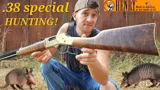 Hunting critters with a .38 special lever action rifle!!! 