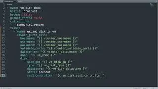 Expand a Virtual Disk in VMware vSphere Virtual Machine - Ansible module vmware_guest_disk