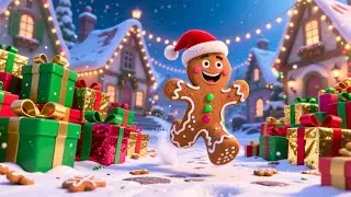 The Gingerbread Man&rsquo;s Christmas Run | Fun Holiday Chase Rhyme for Kids | Christmas Nursery Rhymes
