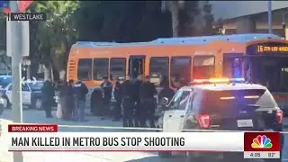 Man shot and killed at Metro bus stop in Westlake District
