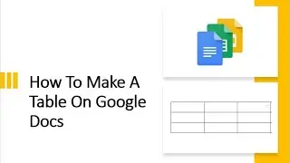 How to Create and Use Tables in Google Docs (merge two cell) | Google Docs me Table Kaise Banaye