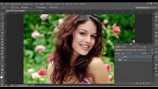 ВЫДЕЛЕНИЕ ВОЛОС В ФОТОШОПЕ CS5 и CS6 с ЗАМЕНОЙ ФОНА  Photoshop Фотошоп за один