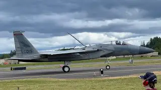 F-15C & F-15EX Flybys- Saturday Oregon Airshow May 2025
