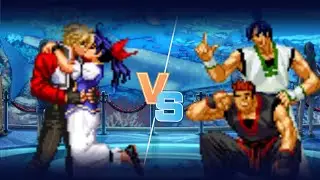 KOF (Mugen) Rock & Hotaru vs Kim Donghwan &  Kim Jae Hoon