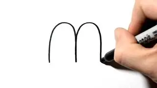 How to Draw a Monkey after Writing the Letter M - LetterToons