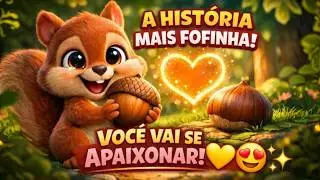 Amor da Mamã Esquilo 🐿️💖 | O Esquilinho e a Avelã 🌰 | História Infantil Emocionante