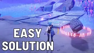 How to drain the water at Amakuno Peak to unlock a secret underground area (Square grid puzzle)