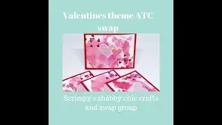 Valentines ATC swap entries from Scrimpy's swap group