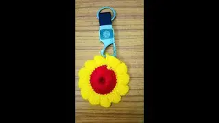 Easy n Beautiful Crochet keychain for beginners | Basant Panchami special keychain #basantpanchami