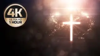 Radiant Cross Worship Background - 1 Hour 4K Loop Video for Church Services